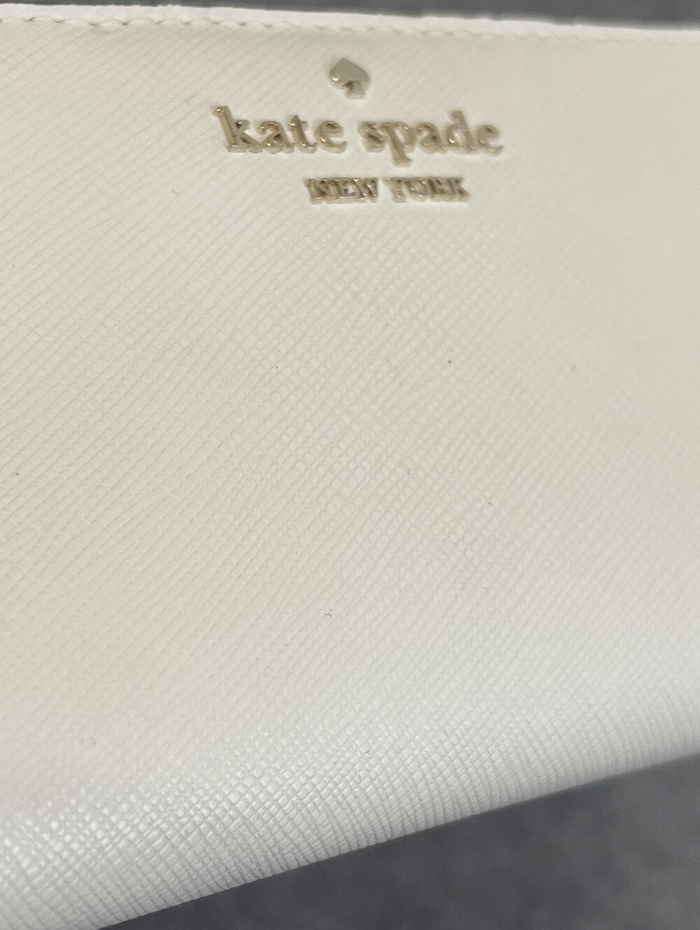 Pre Owned Kate Spade Large Slim Bifold Wallet Meringue - Picture 7 of 16